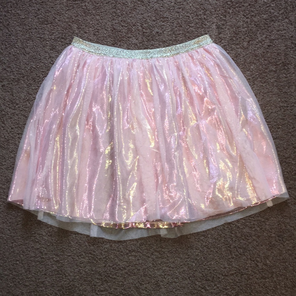 Cat & Jack pink/gold glitter skirt💞